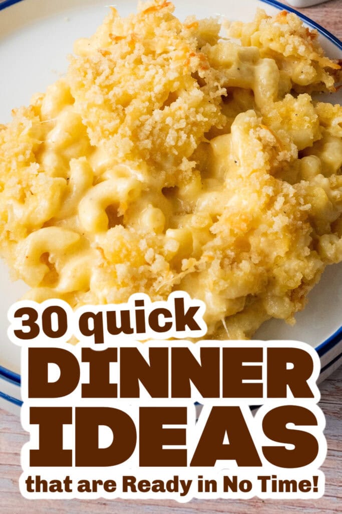 quick dinner ideas -Creamy Baked Mac and Cheese copy