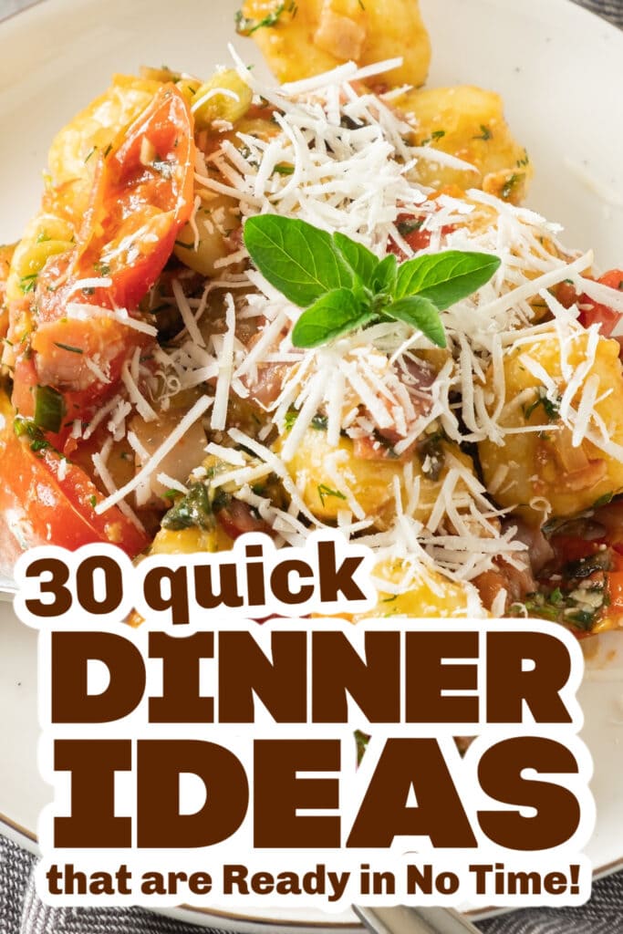 quick dinner ideas -Creamy Potato Gnocchi with Bacon copy