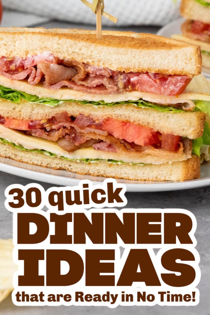 quick dinner ideas -Homestyle Chicken & Bacon Stack Sandwich copy