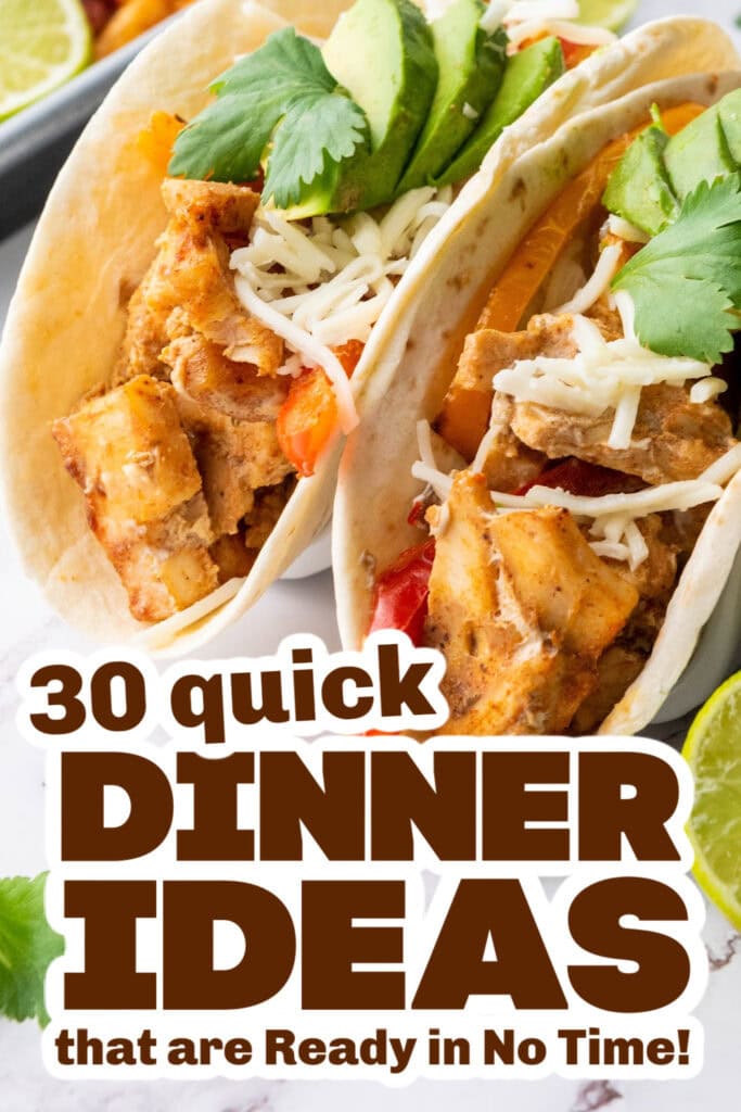 quick dinner ideas - Sheet Pan Chicken Fajitas copy