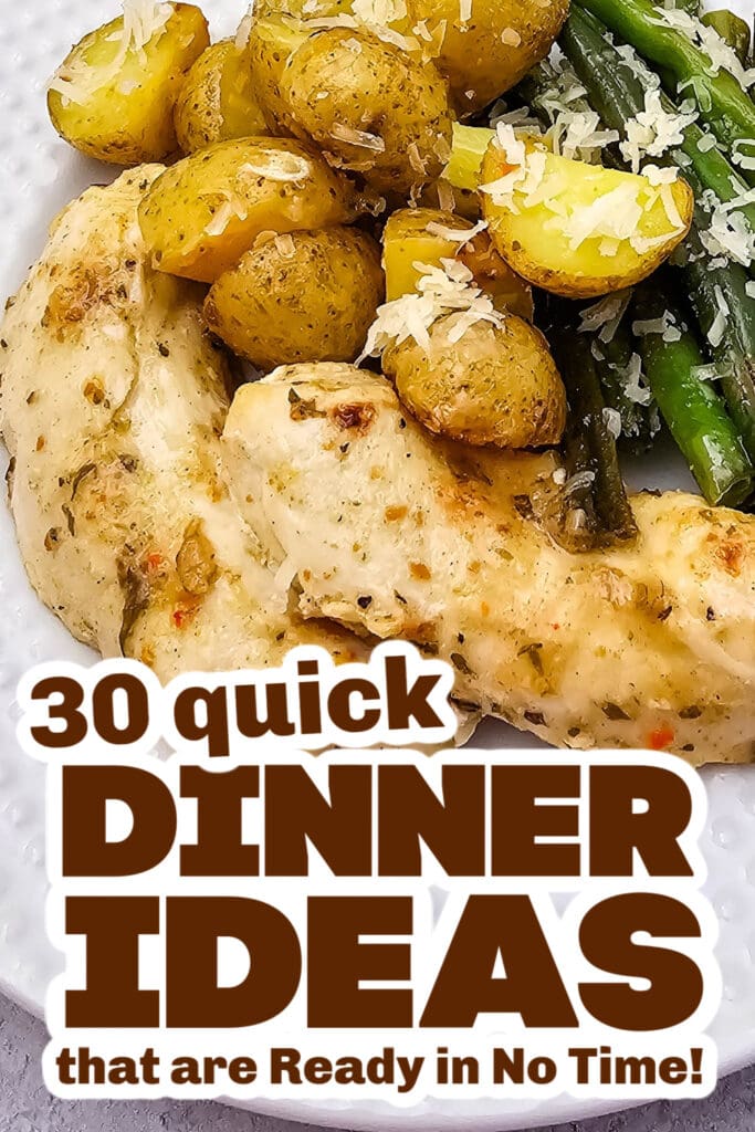 quick dinner ideas -Sheet Pan Garlic Parmesan Chicken copy