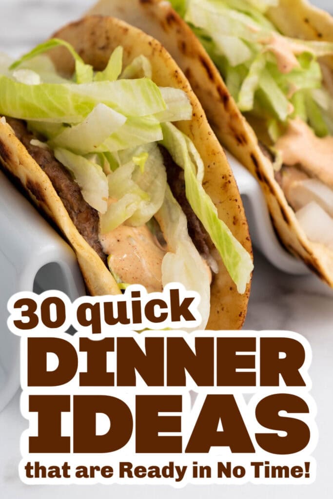 quick dinner ideas - Smash Burger Tacos copy