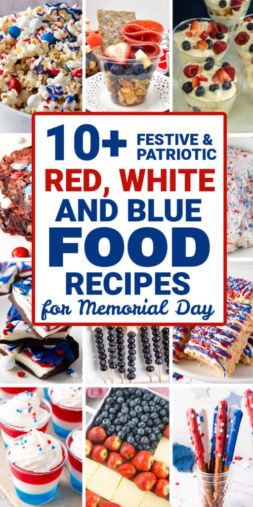 red, white, and blue recipes