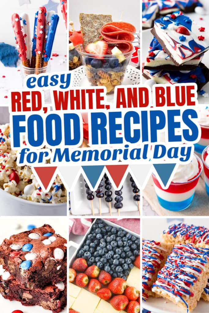 red, white and blue recipes for memorial day