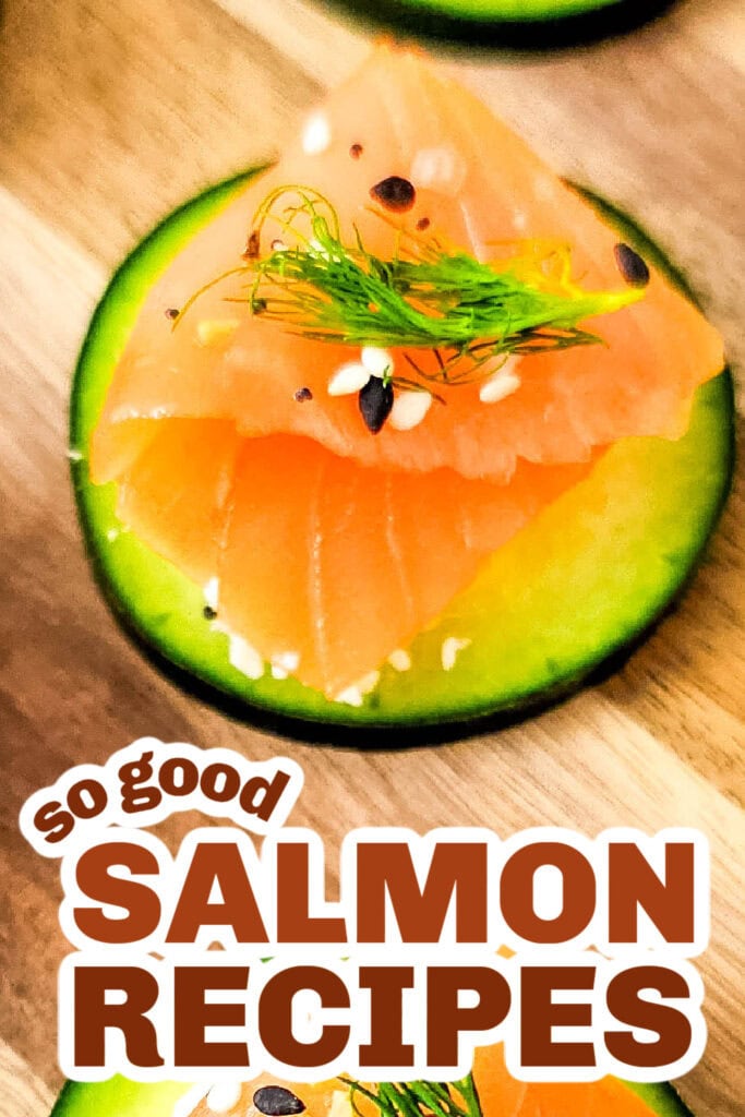 salmon recipes - Light Salmon Cucumber Bites