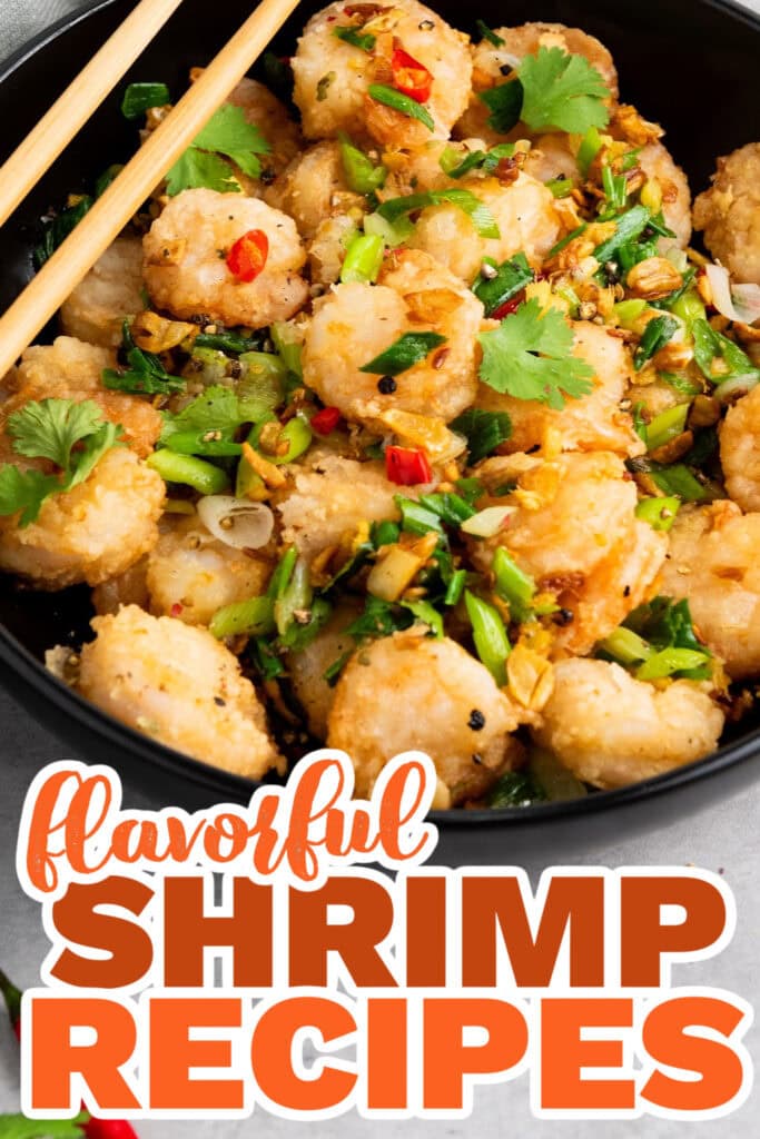 shrimp recipes - Crispy Chinese Salt and Pepper Shrimp