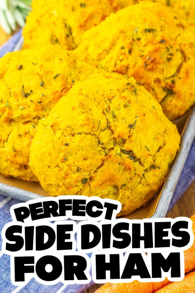 side dishes for ham - Buttery Herb Stuffing Biscuits