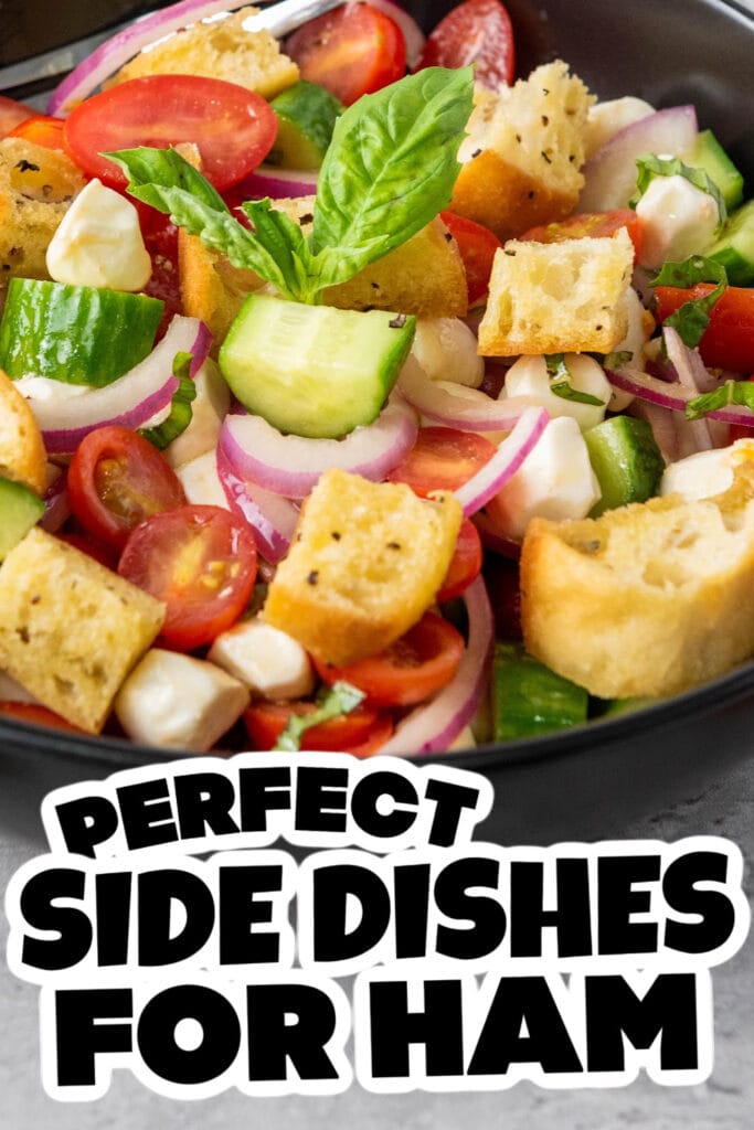 side dishes for ham - Classic Panzanella with Mozzarella