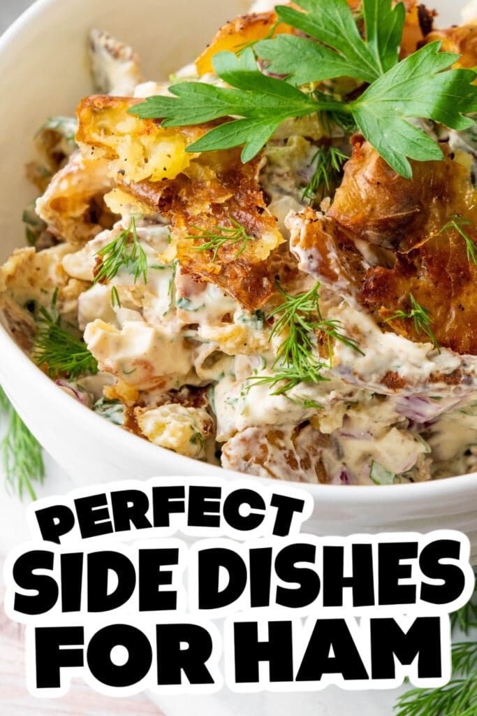 side dishes for ham - Smashed Potato Salad