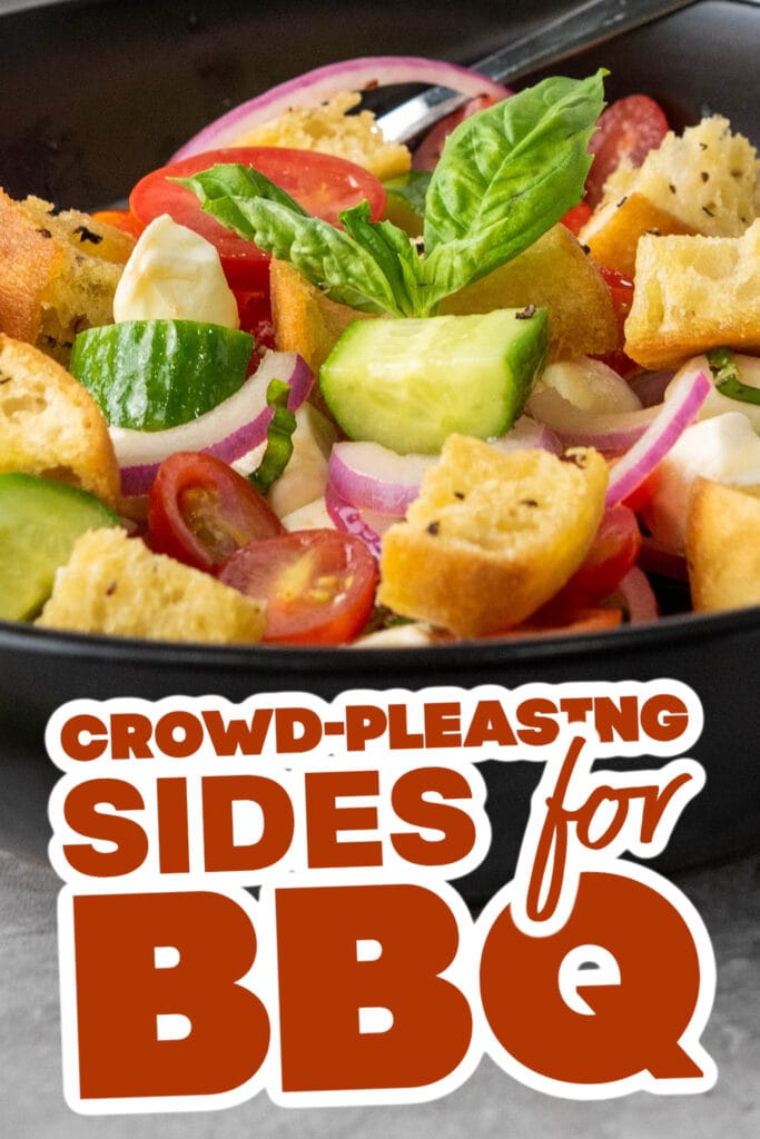 sides for BBQ - Classic Panzanella with Mozzarella
