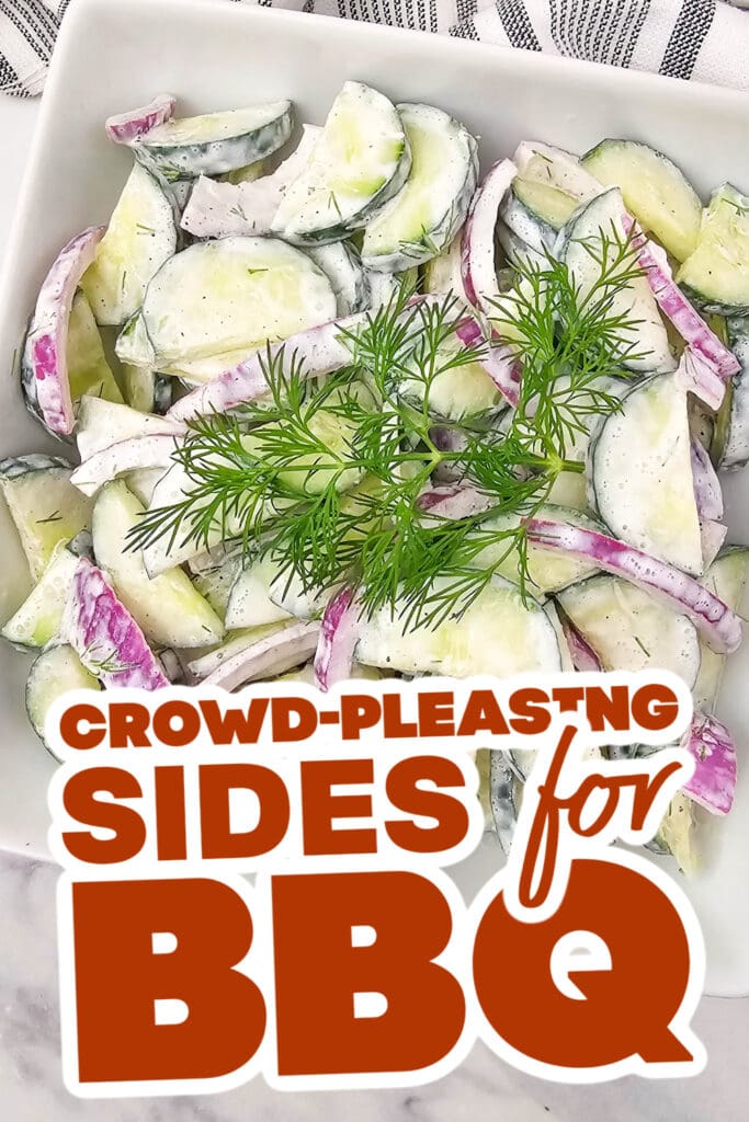 sides for BBQ - Creamy Cucumber Salad