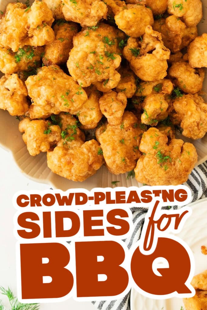 sides for BBQ - Crispy Cauliflower Bites