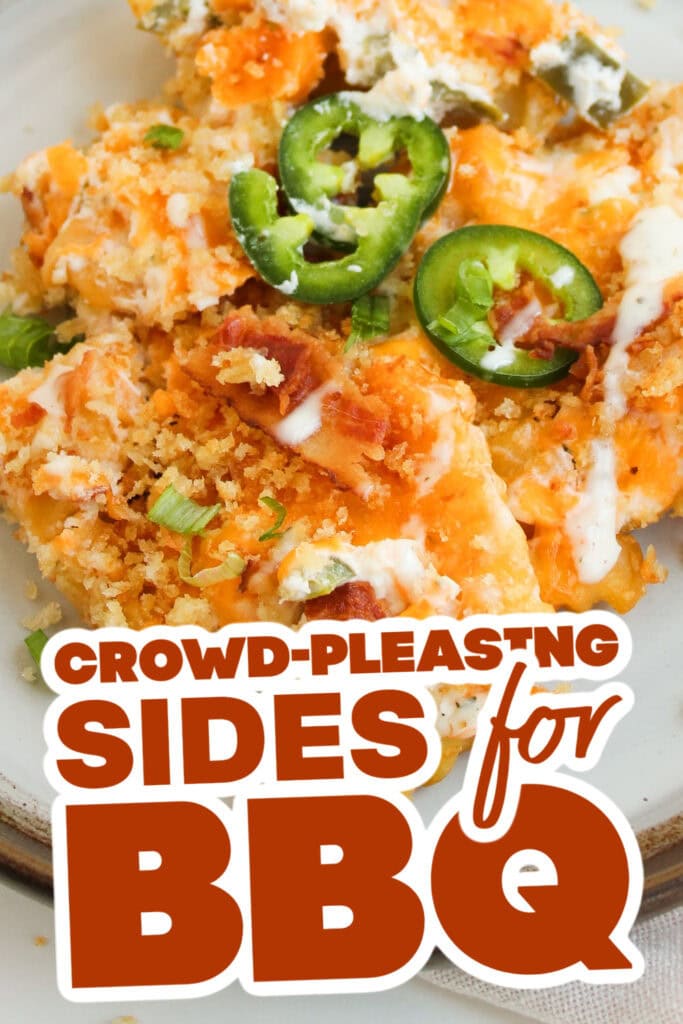 sides for BBQ - Jalapeño Popper Loaded Cheese Fries