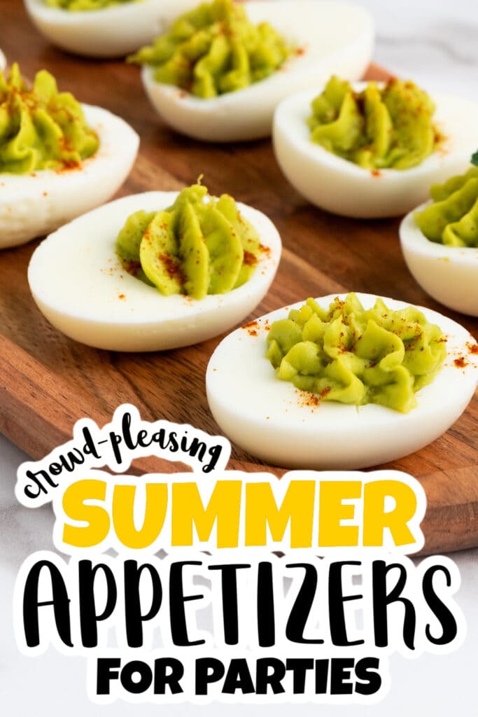 summer appetizers - Avocado Deviled Eggs copy