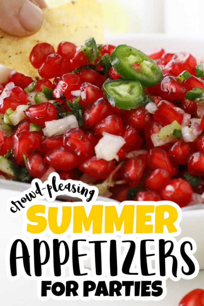 summer appetizers - Pomegranate Salsa copy
