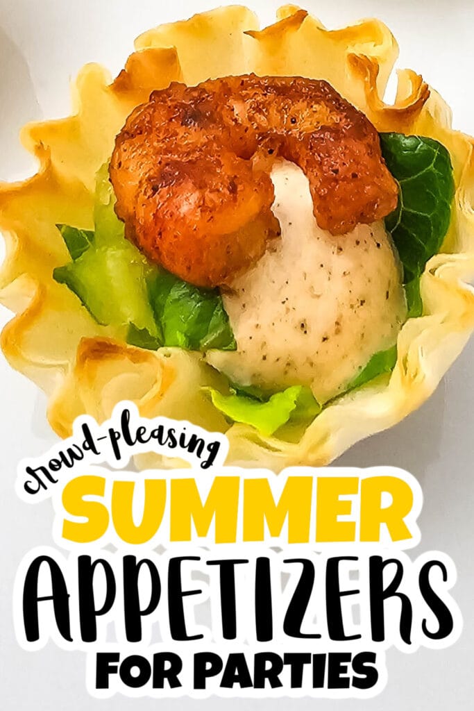 summer appetizers - chili lime shrimp phyllo cups copy