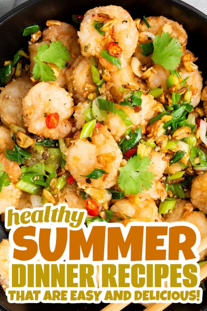 summer dinner recipes -Crispy Chinese Salt and Pepper Shrimp