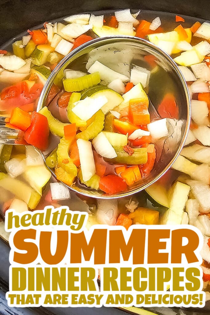 summer dinner recipes - Crockpot Summer Vegetable Soup