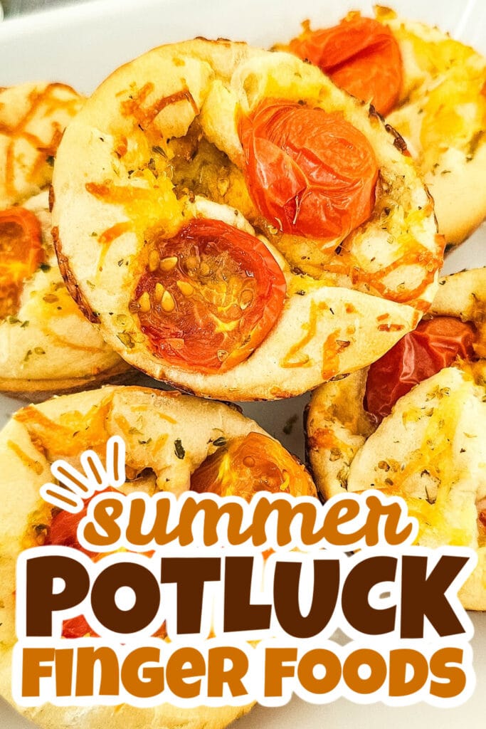 summer potluck finger food - Cheesy Tomato Focaccia Rolls