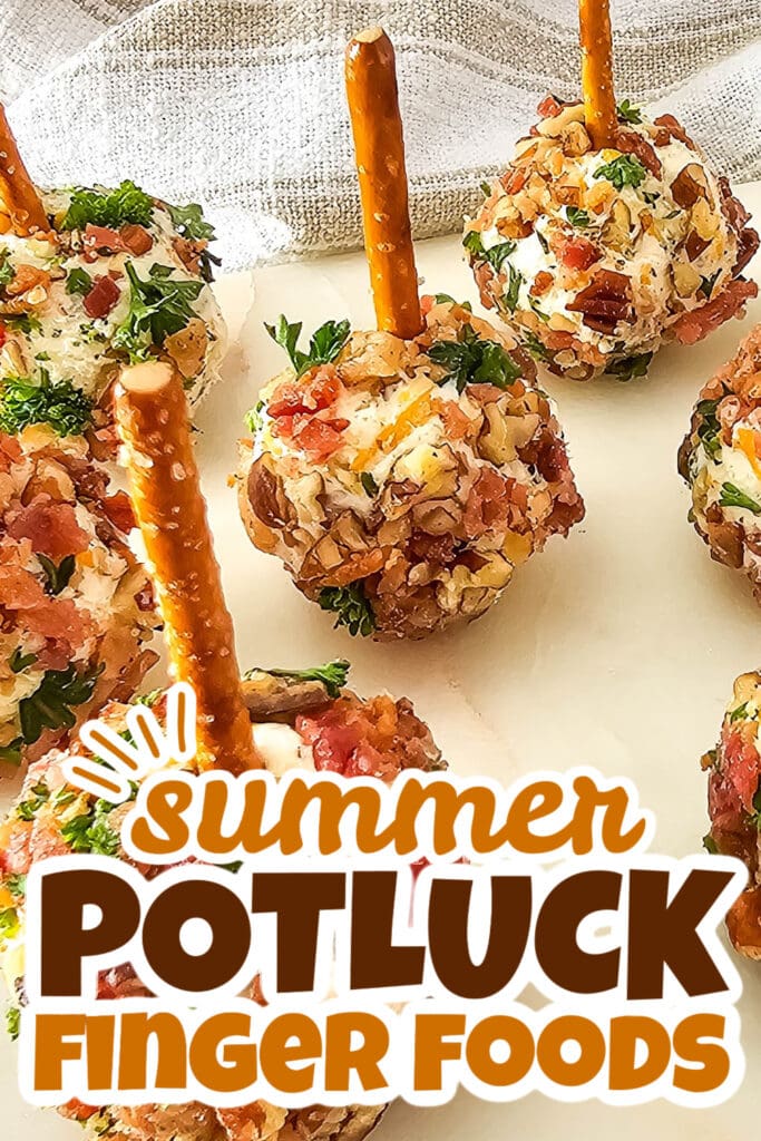 summer potluck finger food - Cracked Out Cheeseball Bites