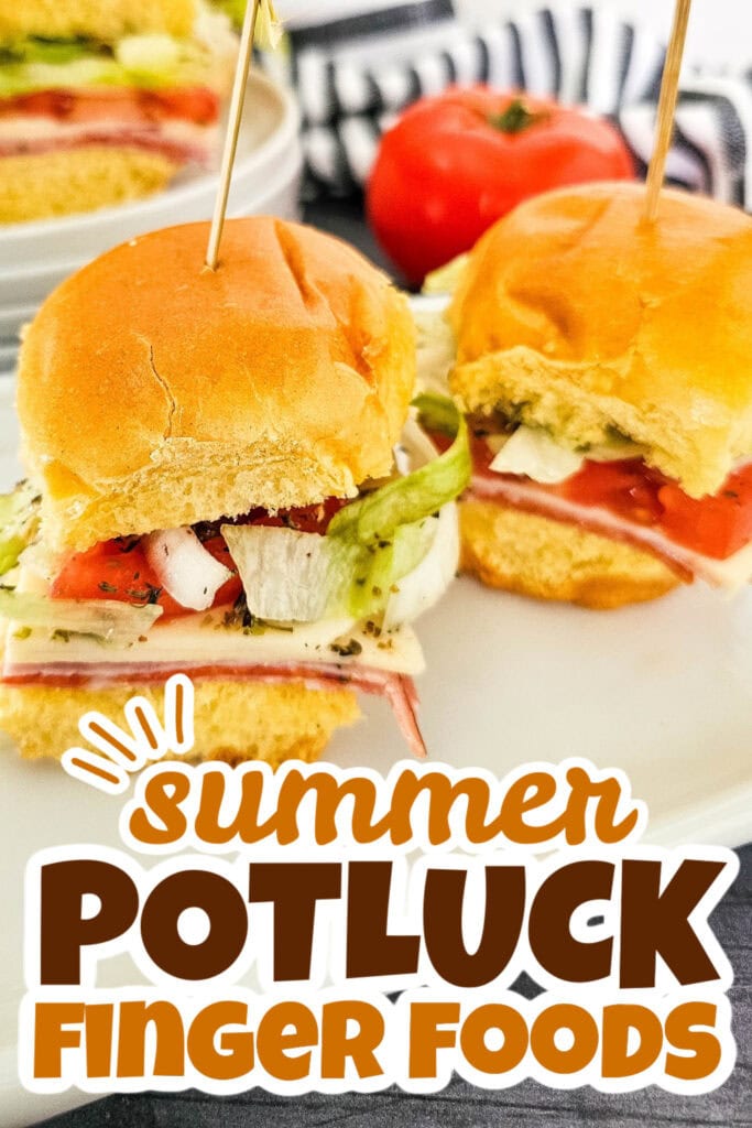 summer potluck finger food - Italian Sub Sliders copy