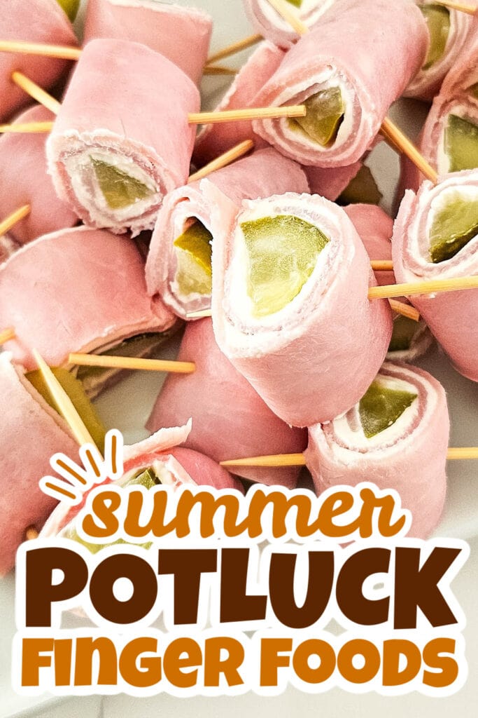 summer potluck finger food - Pickle Ham Rolls