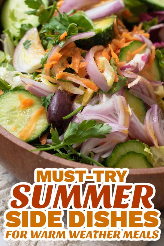 summer side dishes - Baby Calamari Garden Salad