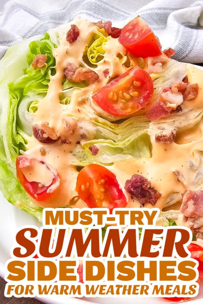 summer side dishes - Crisp Iceberg Wedge Salad