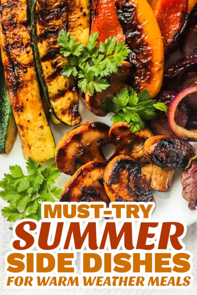 summer side dishes - Grilled Vegetables with Balsamic Vinegar & Herbs