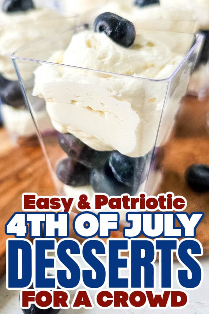 4th of July Desserts - Blueberry Cheesecake Parfaits