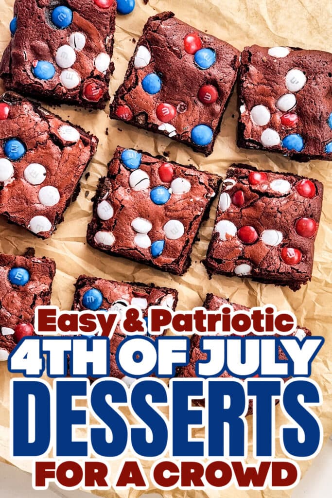4th of July Desserts - Red Velvet Brownies