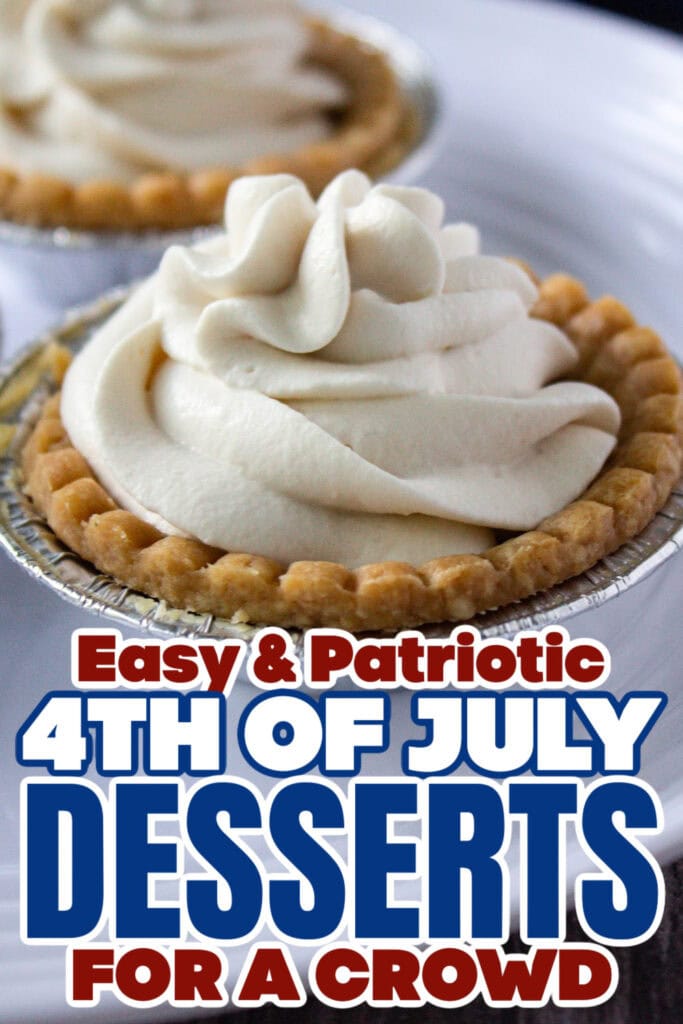 4th of July Desserts - White Chocolate Salted Caramel Tarts