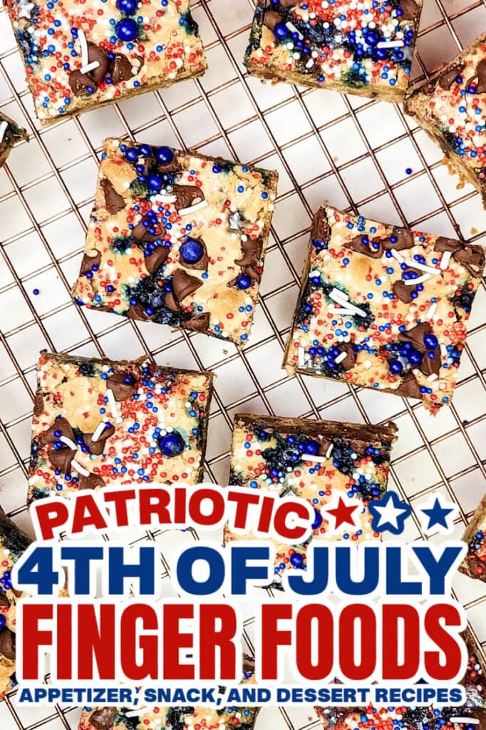 4th of July Food -4th of July Cookie Bars
