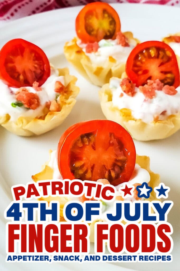 4th of July Food -BLT Phyllo Party Bites