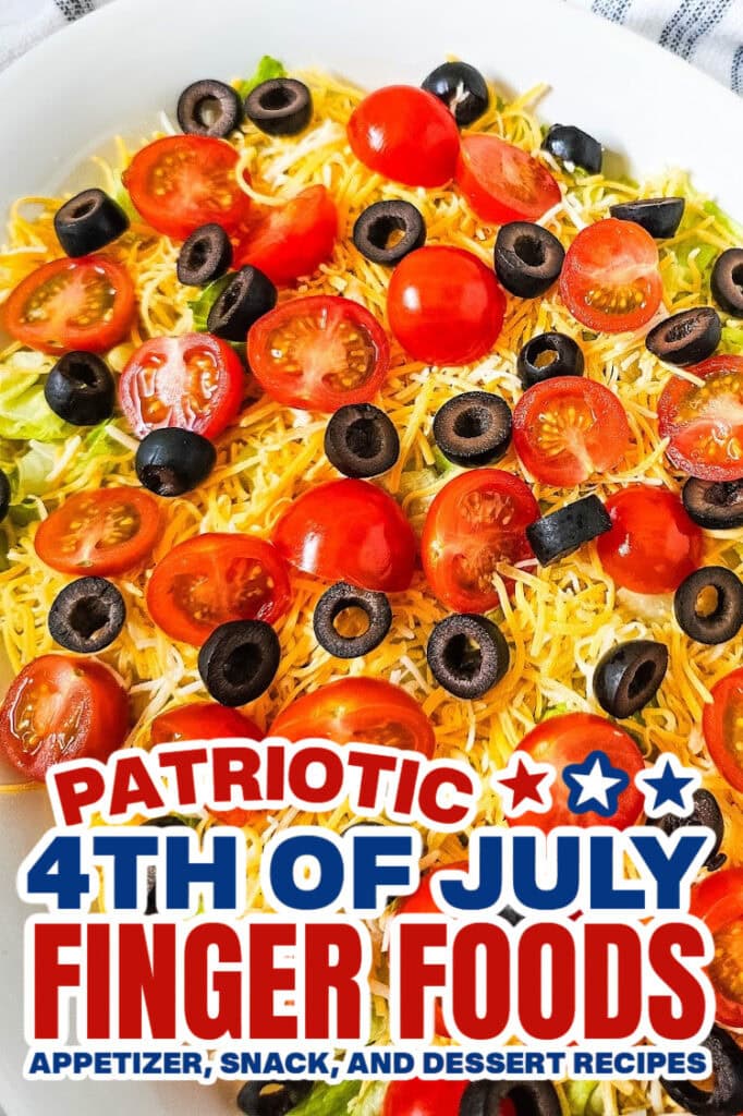 4th of July Food -Classic Taco Dip