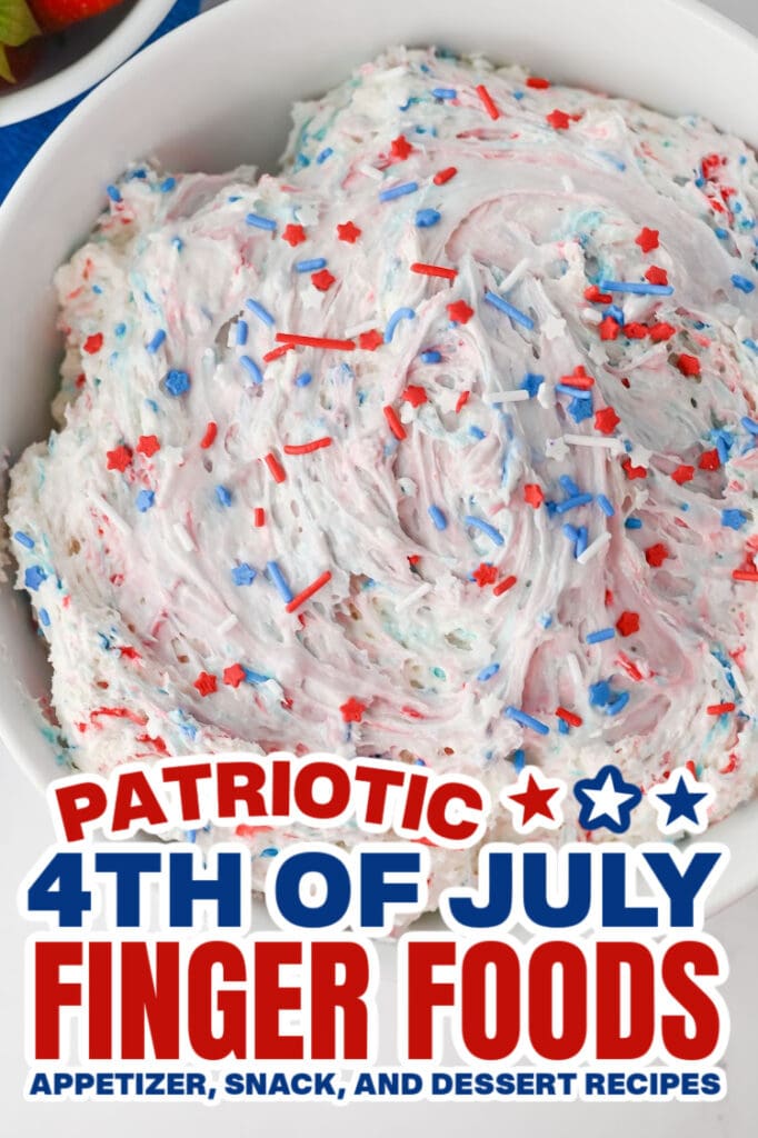 4th of July Food -Funfetti Dip