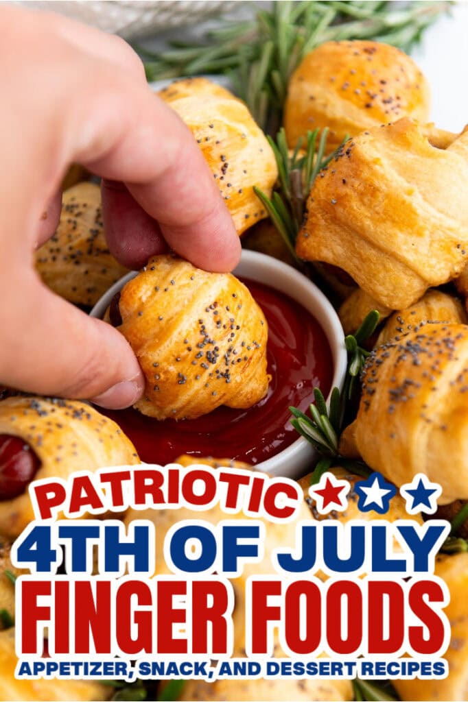 4th of July Food -Mini Piggies in a Blanket