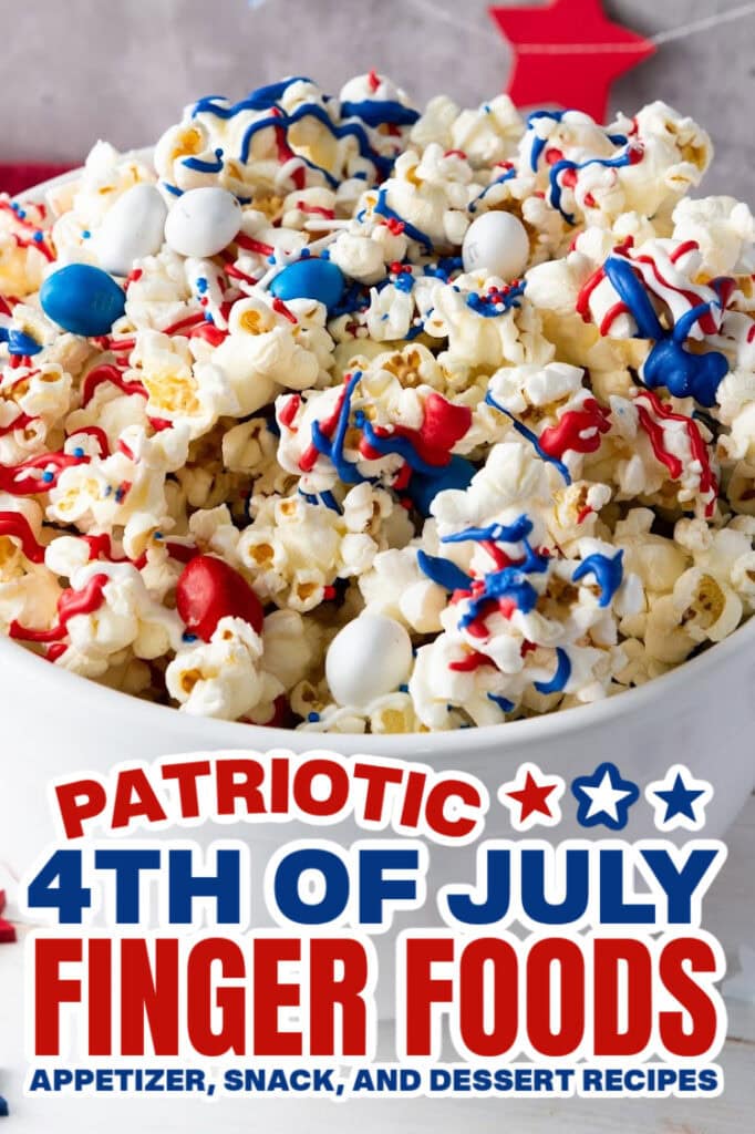 4th of July Food - Patriotic Popcorn