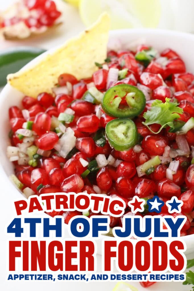 4th of July Food -Pomegranate Salsa
