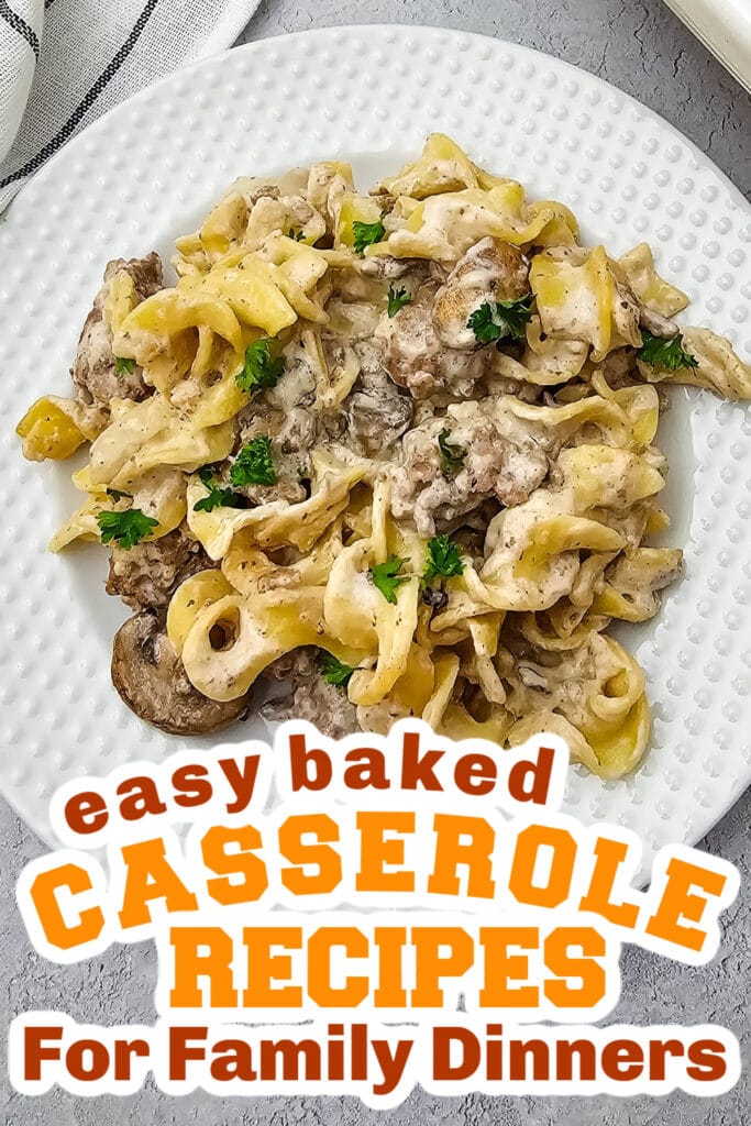 Casserole Recipes - Cheesy Beef Stroganoff Casserole
