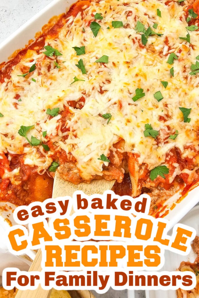 Casserole Recipes - Cheesy Italian Stuffed Shells Casserole