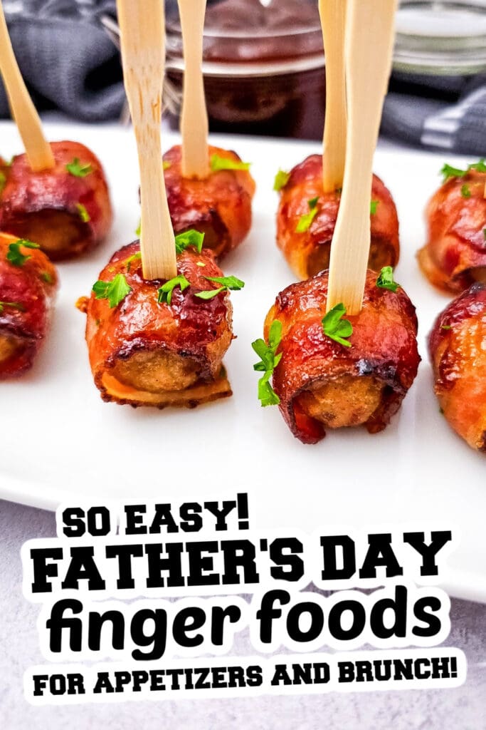 Father's Day Finger Foods - Bacon-Wrapped Pineapple Bites