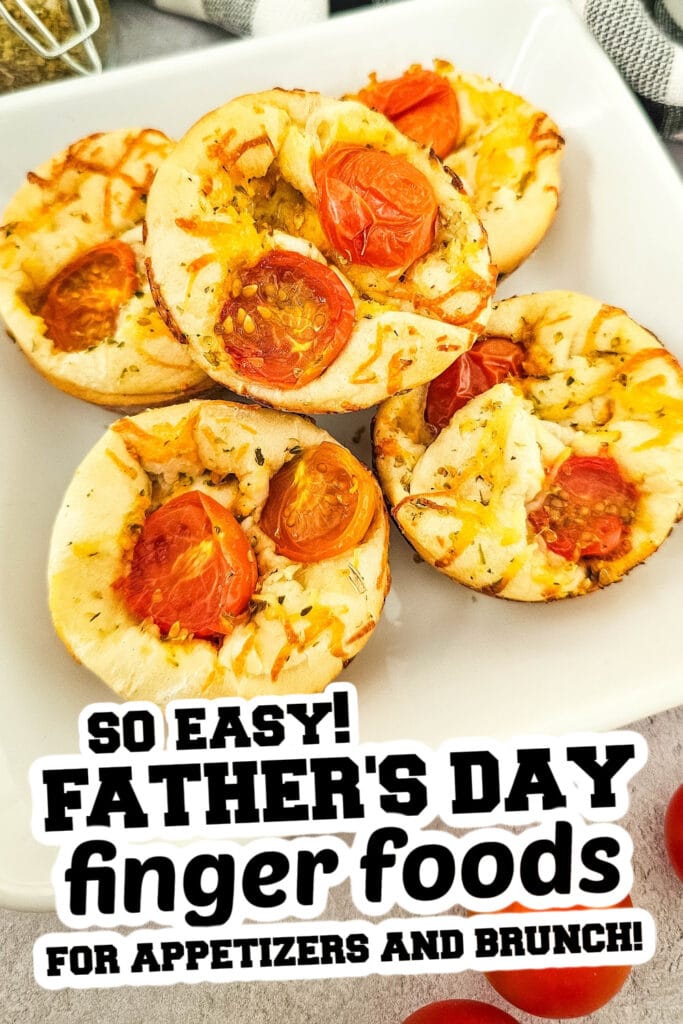 Father's Day Finger Foods - Cheesy Tomato Focaccia Rolls