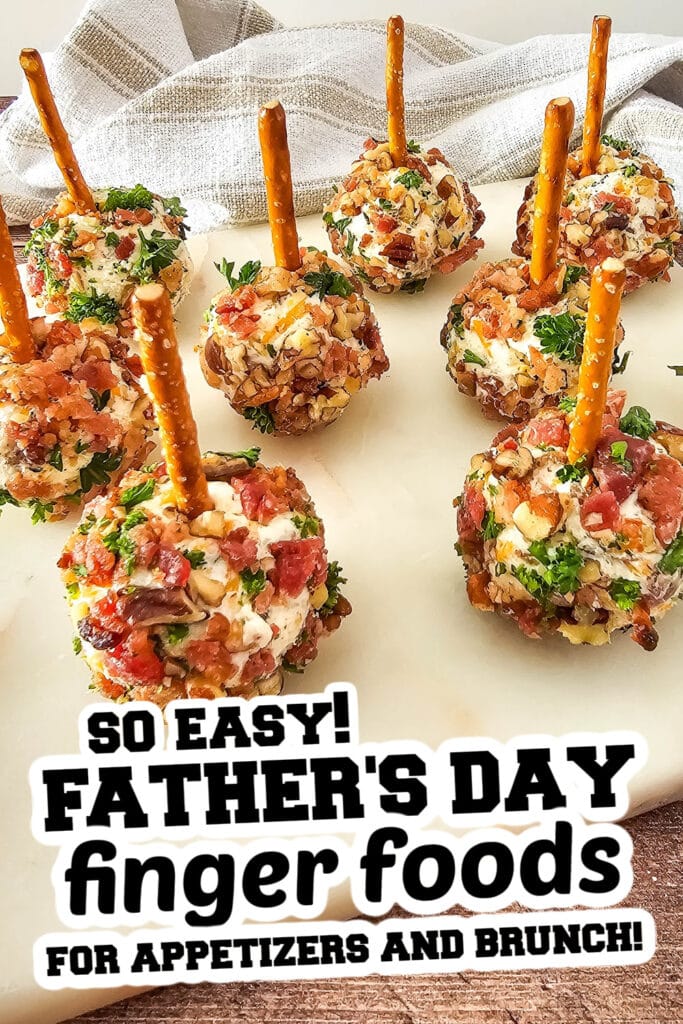 Father's Day Finger Foods - Cracked Out Cheeseball Bites