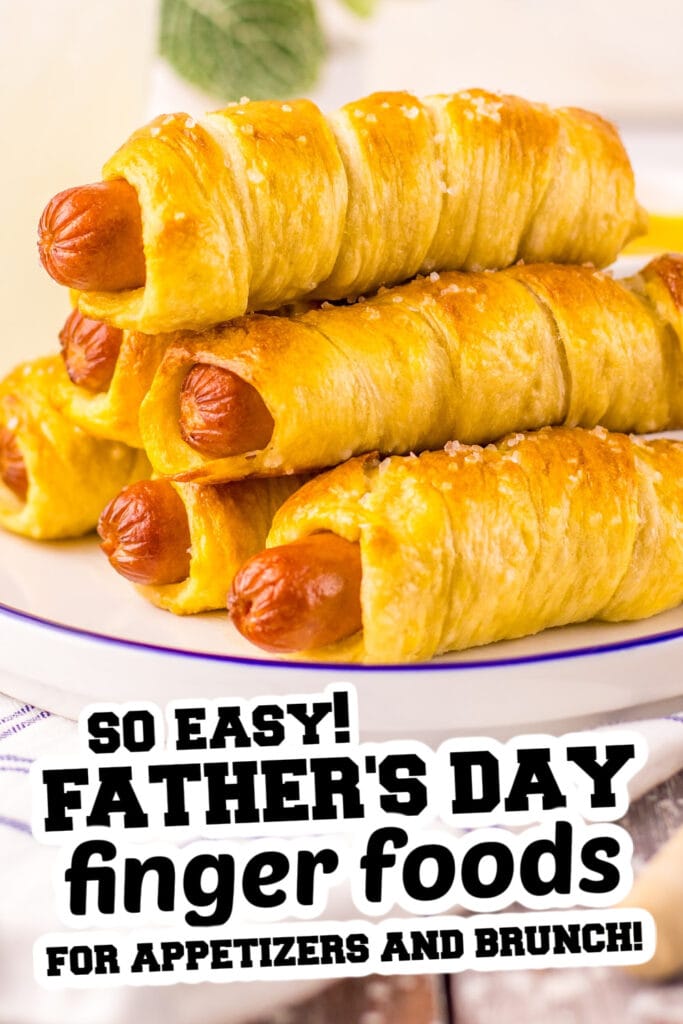 Father's Day Finger Foods - Homemade Pretzel Dogs
