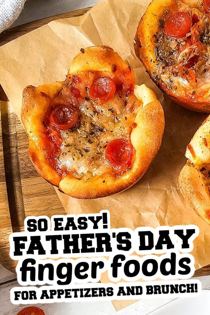 Father's Day Finger Foods - pepperoni pizza puffs