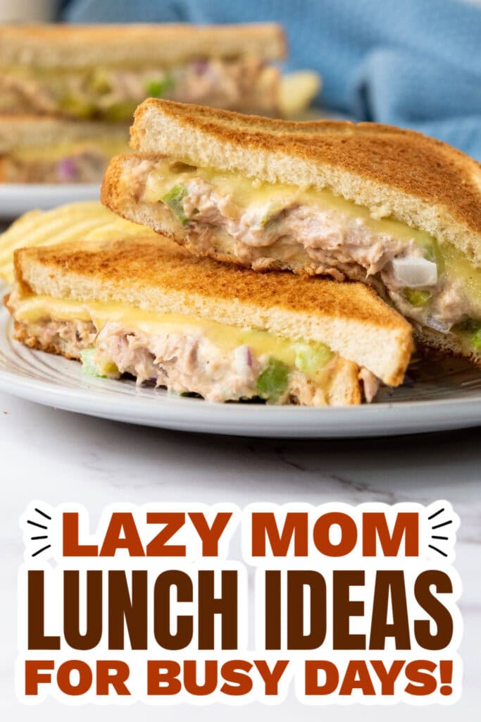 Lazy Mom Lunch Ideas - Classic Tuna Melt Sandwich copy
