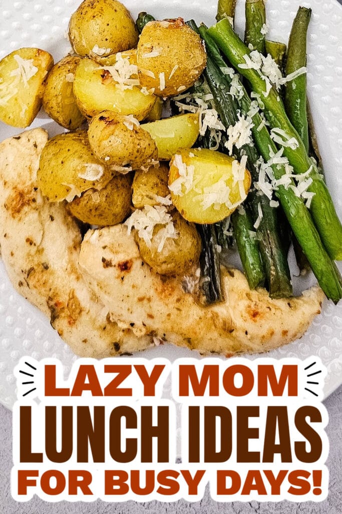 Lazy Mom Lunch Ideas - Sheet Pan Garlic Parmesan Chicken copy