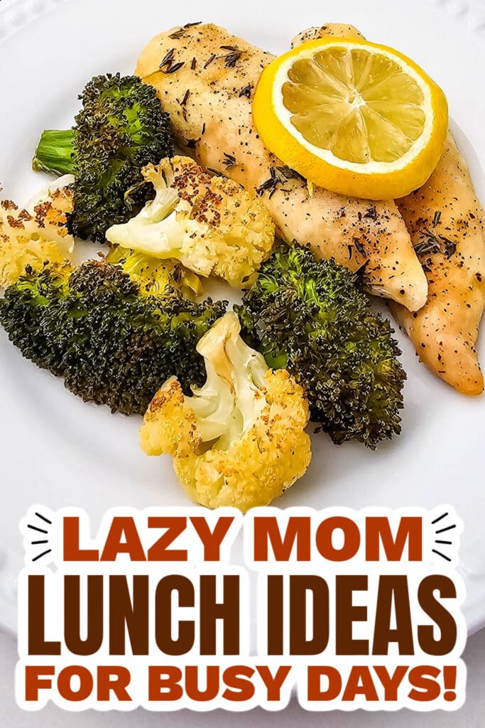 Lazy Mom Lunch Ideas - Sheet Pan Lemon Chicken and Veggies copy