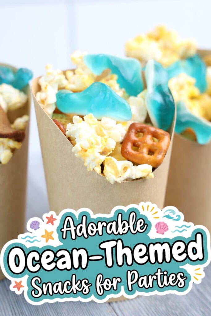 Ocean -Themed Snacks - Fin-tastic Shark Snack Cups